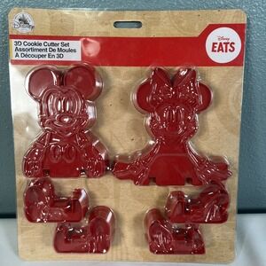 Disney Minnie Mouse Cookie Cutter Set 3D‎ Eats Mickey Mouse Decorate Bake New